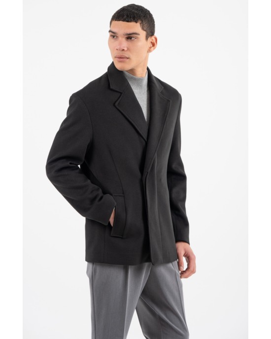 Παλτό Vittorio Perugia μαύρο ΠΑΛΤΟ