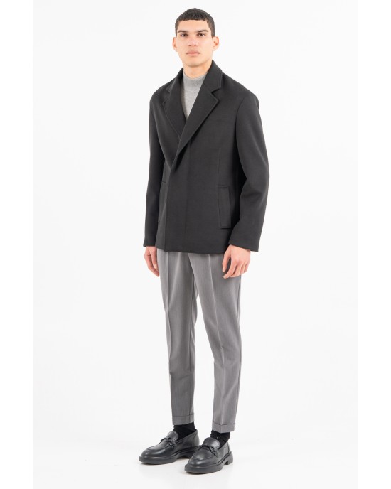 Παλτό Vittorio Perugia μαύρο ΠΑΛΤΟ