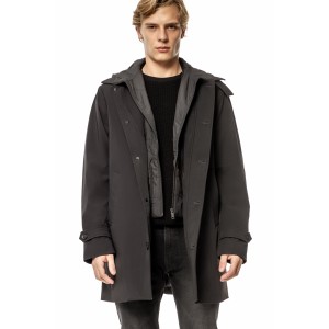 Παλτό Versace μαύρο