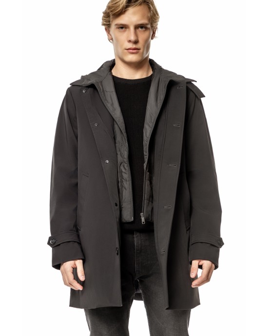 Παλτό Versace μαύρο ΠΑΛΤΟ