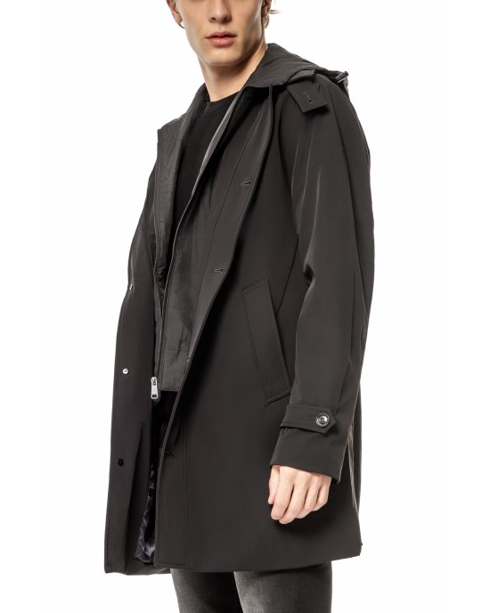 Παλτό Versace μαύρο ΠΑΛΤΟ