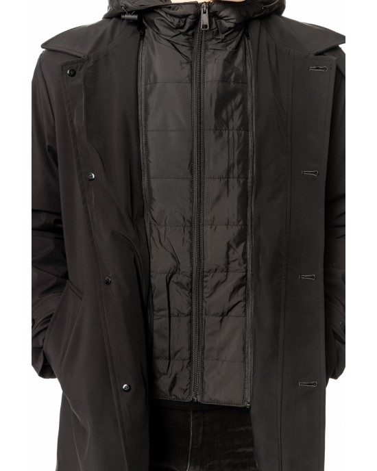 Παλτό Versace μαύρο ΠΑΛΤΟ