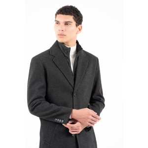 Παλτό Vittorio Giakomo μαύρο