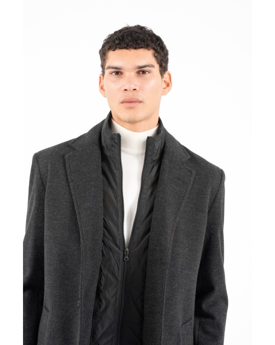 Παλτό Vittorio Giakomo μαύρο ΠΑΛΤΟ