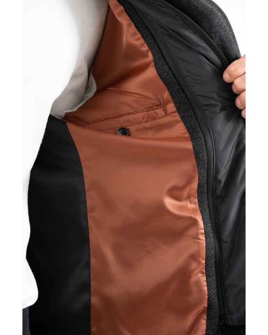 Παλτό Vittorio Giakomo μαύρο ΠΑΛΤΟ