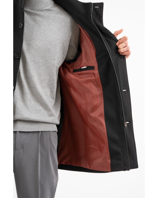 Παλτό Vittorio Pesaro μαύρο ΠΑΛΤΟ