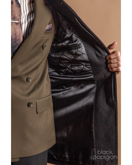 Παλτό Artisti Italiani μαύρο ΠΑΛΤΟ