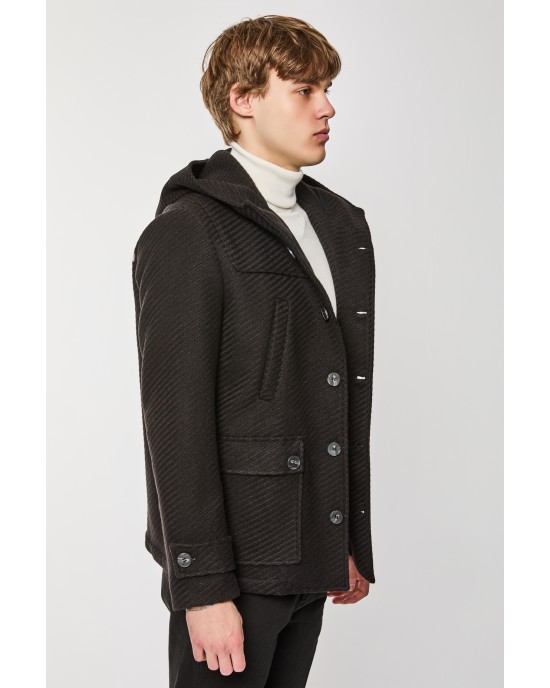 Παλτό Over/D μαύρο ΠΑΛΤΟ