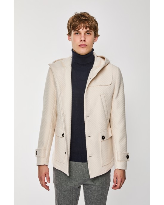 Παλτό Over/D εκρού 