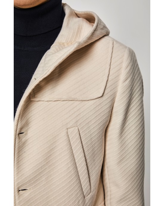 Παλτό Over/D εκρού 