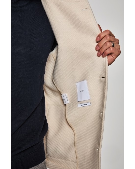 Παλτό Over/D εκρού 