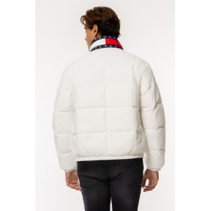 Μπουφάν Tommy Jeans άσπρο Μπουφάν Tommy Jeans άσπρο
