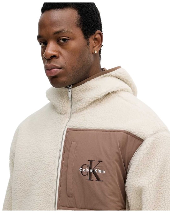 Μπουφάν Calvin Klein μπεζ ΜΠΟΥΦΑΝ ΠΑΡΚΑ