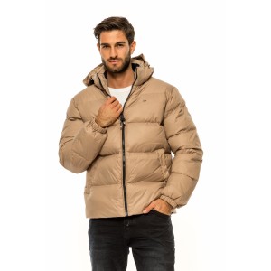 Μπουφάν Tommy Jeans μπεζ