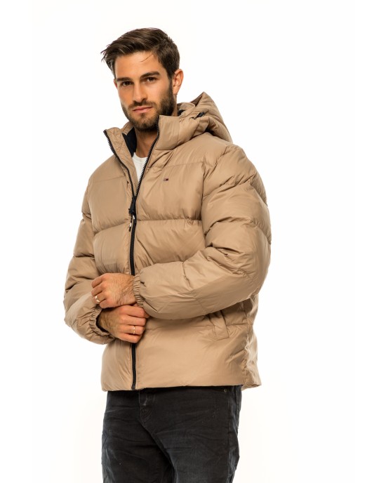 Μπουφάν Tommy Jeans μπεζ ΜΠΟΥΦΑΝ Μπουφάν Tommy Jeans μπεζ ΜΠΟΥΦΑΝ