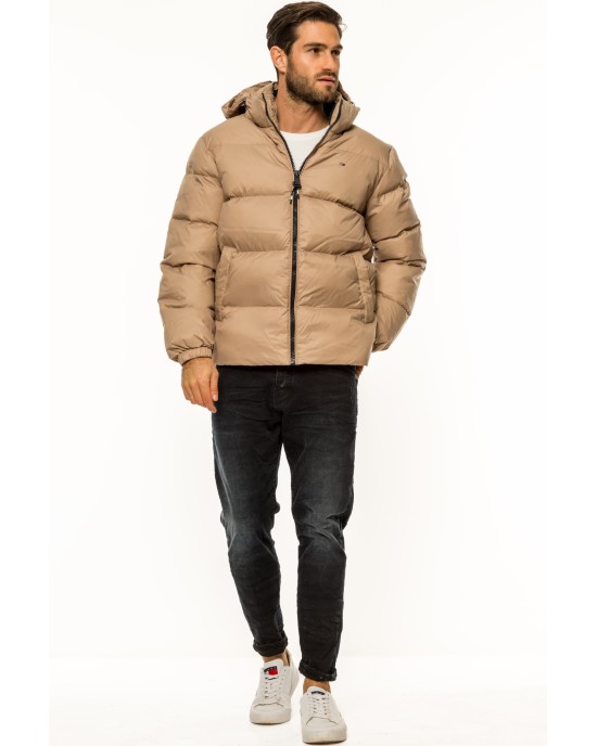 Μπουφάν Tommy Jeans μπεζ ΜΠΟΥΦΑΝ Μπουφάν Tommy Jeans μπεζ ΜΠΟΥΦΑΝ