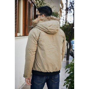 Μπουφάν Jack n Jones μπεζ Μπουφάν Jack n Jones μπεζ