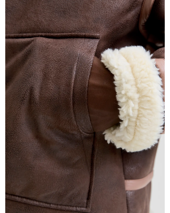 Μπουφάν Jack n Jones καφέ ΜΠΟΥΦΑΝ