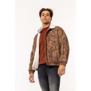 Μπουφάν Tommy Jeans καφέ Μπουφάν Tommy Jeans καφέ