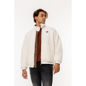 Μπουφάν Tommy Jeans καφέ Μπουφάν Tommy Jeans καφέ