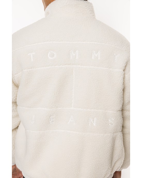 Μπουφάν Tommy Jeans καφέ ΜΠΟΥΦΑΝ