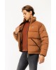 Μπουφάν Tommy Jeans καφέ ΜΠΟΥΦΑΝ