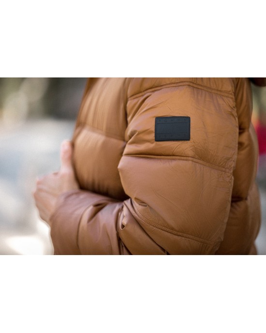 Μπουφάν Tommy Jeans καφέ ΜΠΟΥΦΑΝ