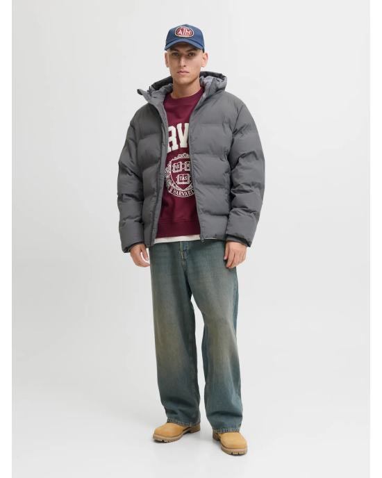 Μπουφάν Jack n Jones γκρι ΜΠΟΥΦΑΝ