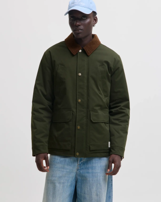 Μπουφάν Jack n Jones χακί