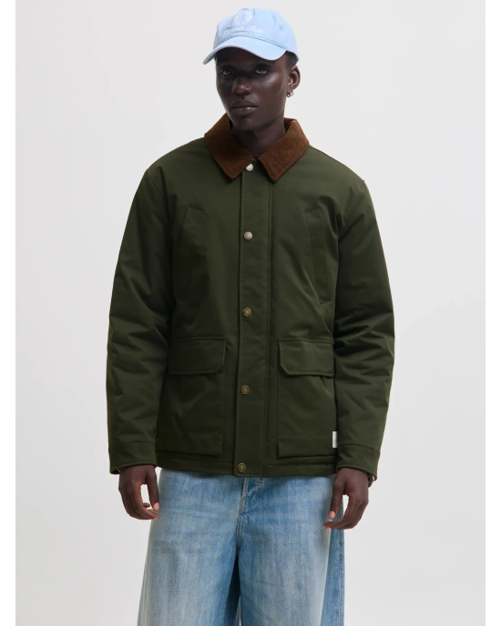 Μπουφάν Jack n Jones χακί ΜΠΟΥΦΑΝ