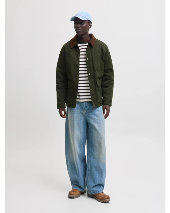 Μπουφάν Jack n Jones χακί ΜΠΟΥΦΑΝ