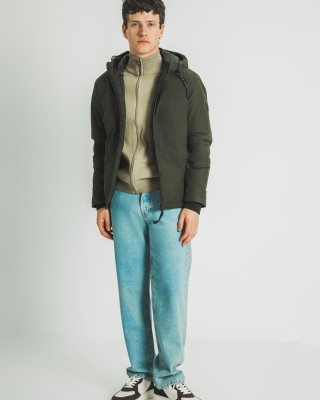 Μπουφάν Jack n Jones χακί