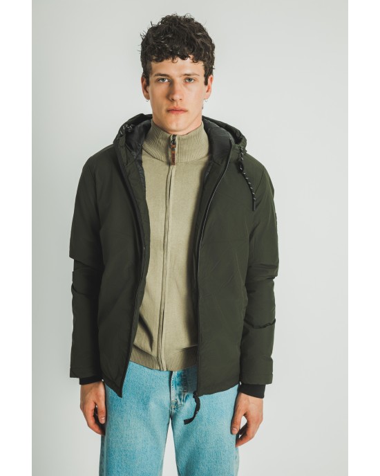 Μπουφάν Jack n Jones χακί ΜΠΟΥΦΑΝ