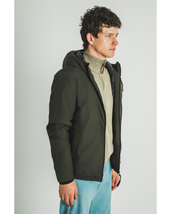 Μπουφάν Jack n Jones χακί ΜΠΟΥΦΑΝ