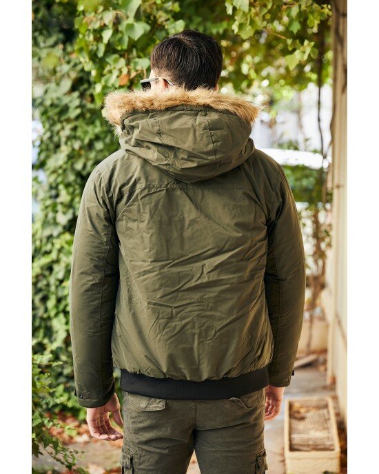 Μπουφάν Jack n Jones χακί ΜΠΟΥΦΑΝ Μπουφάν Jack n Jones χακί ΜΠΟΥΦΑΝ