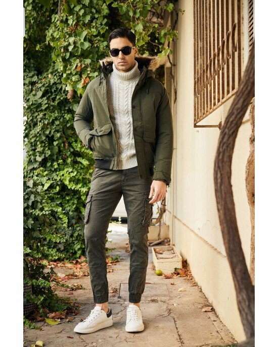Μπουφάν Jack n Jones χακί ΜΠΟΥΦΑΝ Μπουφάν Jack n Jones χακί ΜΠΟΥΦΑΝ
