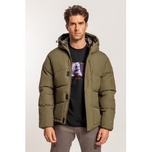 Μπουφάν Jack n Jones χακί