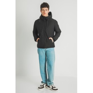 Μπουφάν Jack n Jones μαύρο