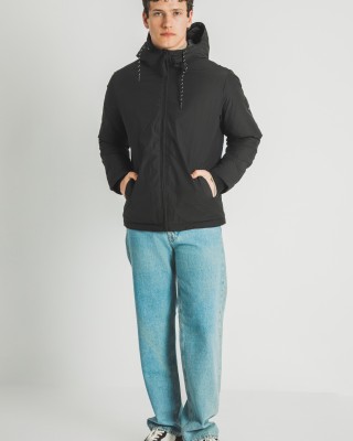 Μπουφάν Jack n Jones μαύρο