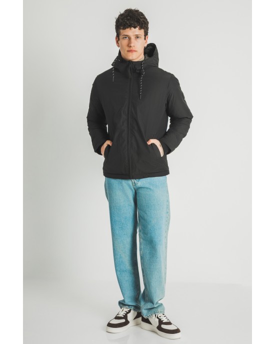Μπουφάν Jack n Jones μαύρο ΜΠΟΥΦΑΝ
