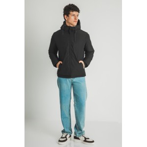 Μπουφάν Jack n Jones μαύρο