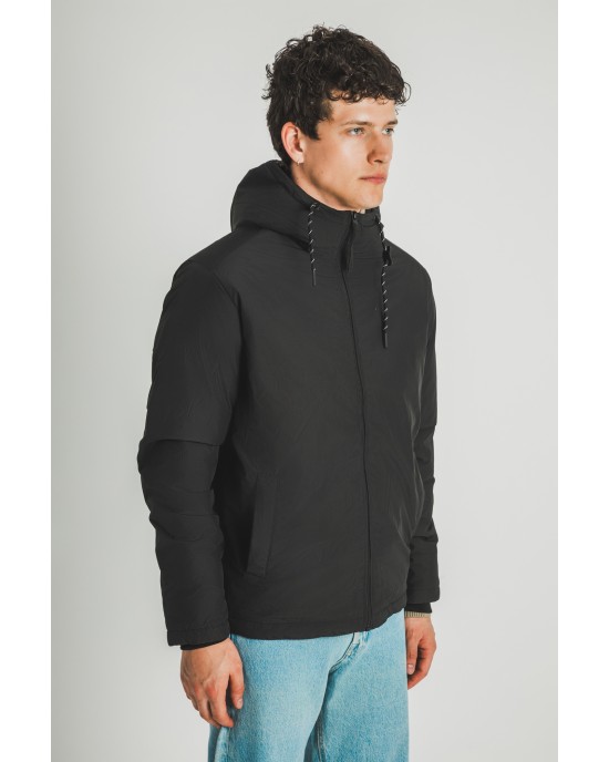 Μπουφάν Jack n Jones μαύρο ΜΠΟΥΦΑΝ