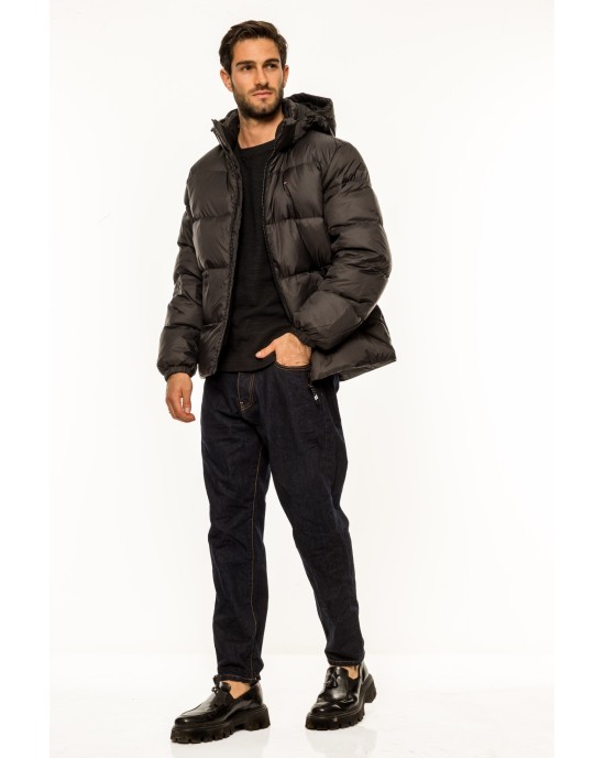 Μπουφάν Tommy Jeans μαύρο ΜΠΟΥΦΑΝ