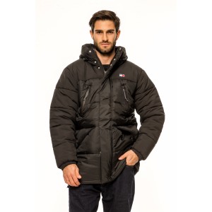 Μπουφάν Tommy Jeans μαύρο