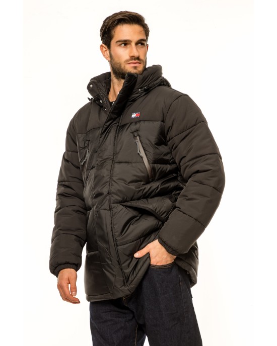 Μπουφάν Tommy Jeans μαύρο ΜΠΟΥΦΑΝ