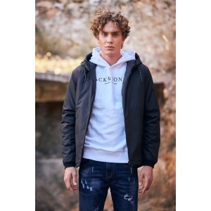 Μπουφάν Jack n Jones μαύρο
