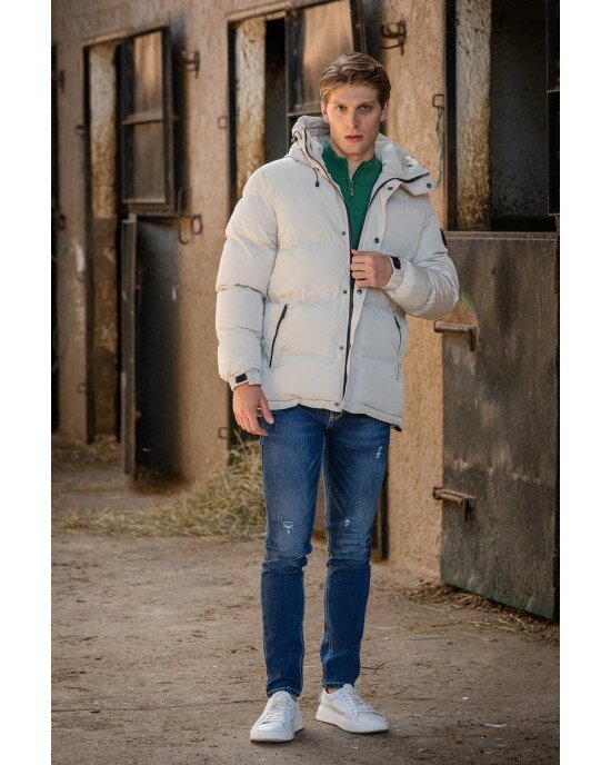 Μπουφάν Splendid Clothing εκρού ΜΠΟΥΦΑΝ