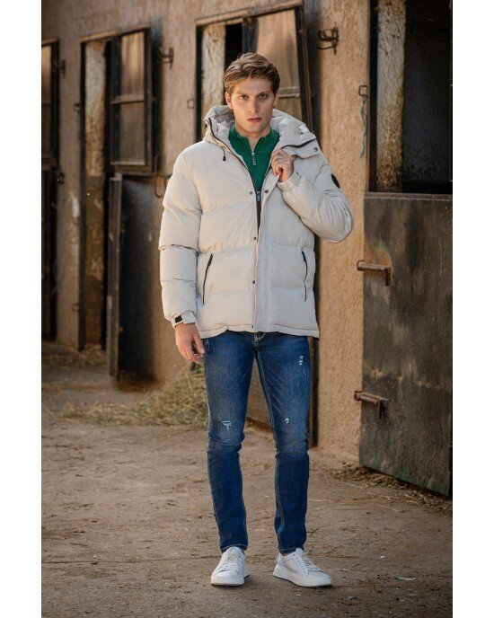 Μπουφάν Splendid Clothing εκρού ΜΠΟΥΦΑΝ