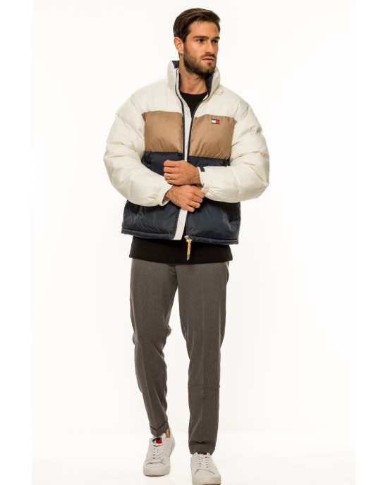 Μπουφάν Tommy Jeans εκρού ΜΠΟΥΦΑΝ Μπουφάν Tommy Jeans εκρού ΜΠΟΥΦΑΝ