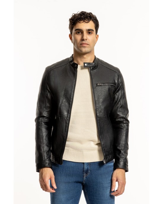 Μπουφάν JACK n JONES μαύρο ΜΠΟΥΦΑΝ